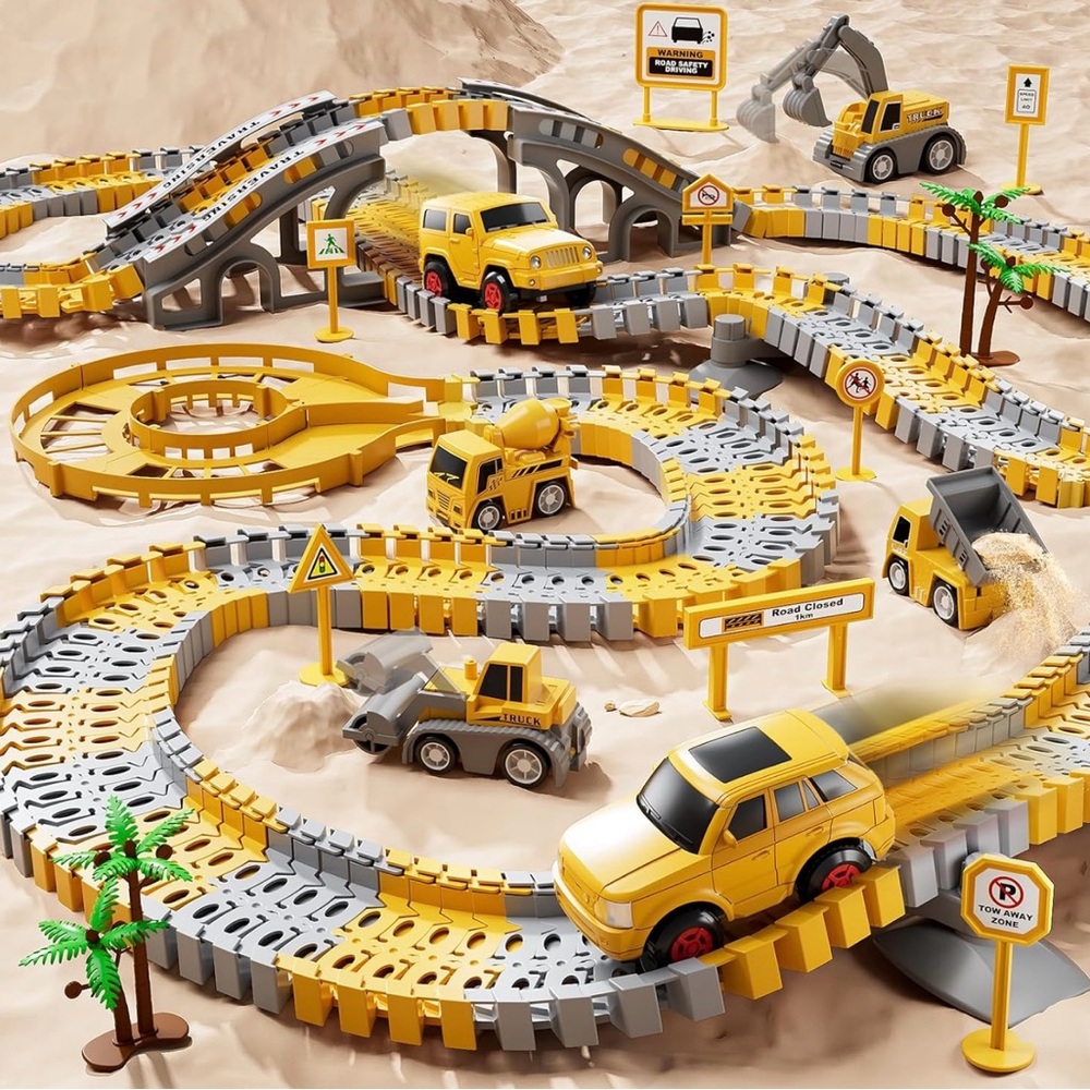 Construction Race Track 236 Pcs - Picture 4 of 8